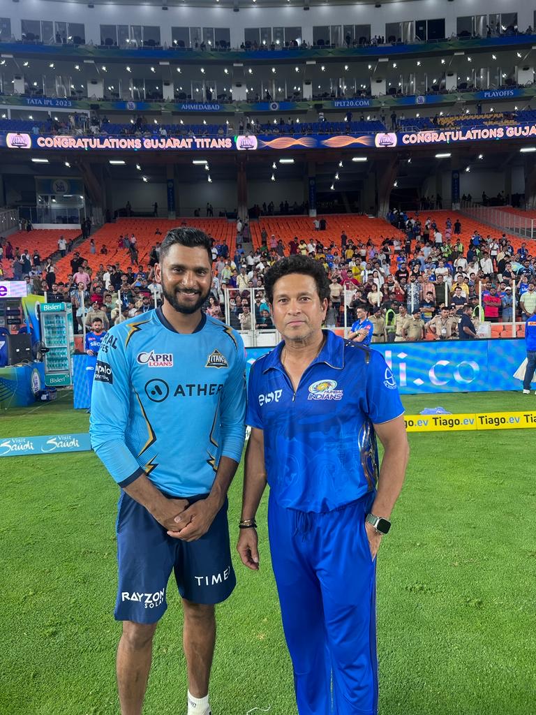 Naresh Ramadoss and Sachin Tendulkar